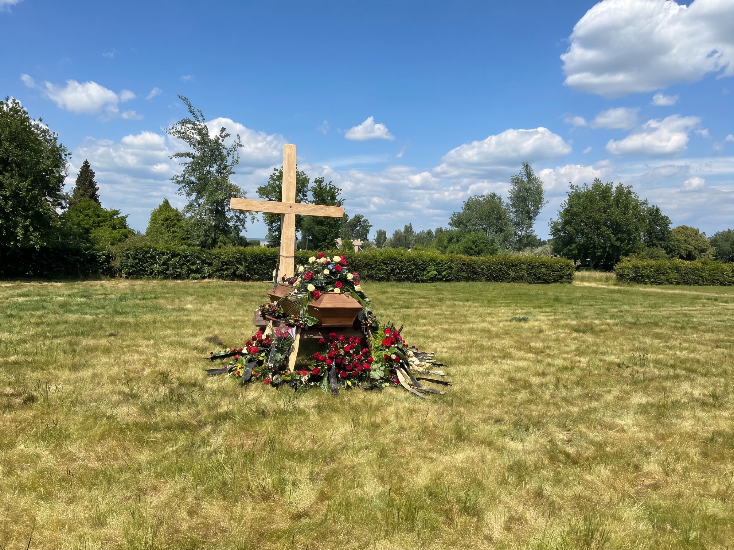 Klidné prostředí hřbitova