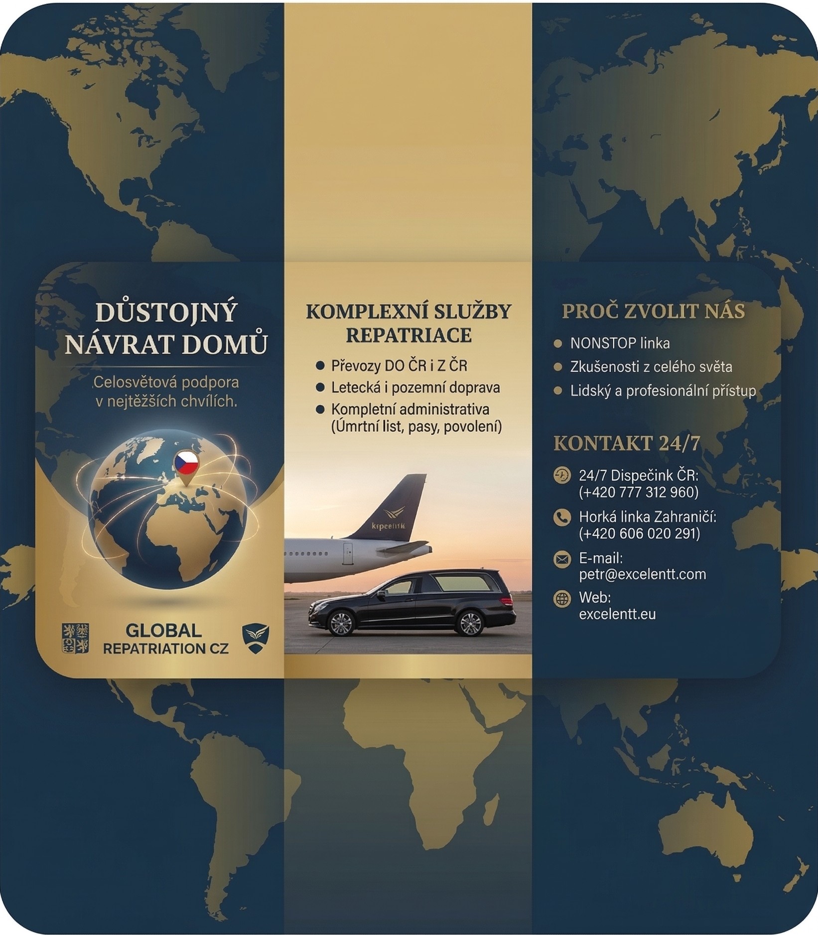 Leták repatriace EXCELENT